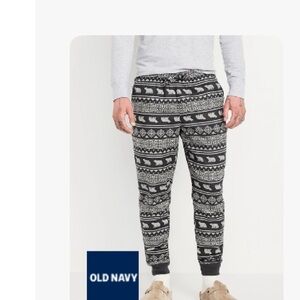 Old Navy Men's gray gingham Patterned Jogger pajama pants